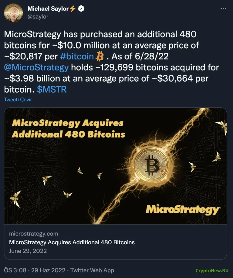 MicroStrategy купила еще биткоинов на 10 миллионов долларов!